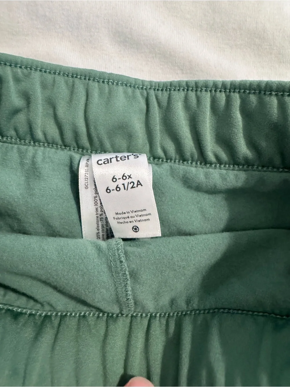 Carter's Green and White 